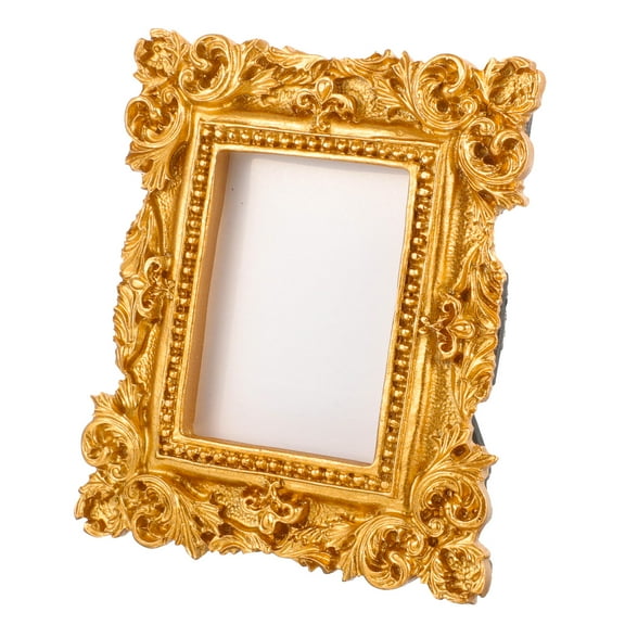 OUNONA Photo Frame Antique Frame Small Table Picture Frame Resin Picture Frame Home Decor