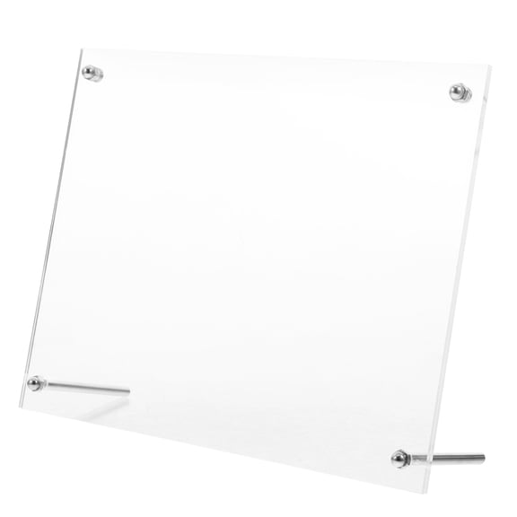 TABLETREANDS Acrylic Frameless Photo Frame 9.4x7.5x2.7in Clear Picture Frame for Office Desk or Home Display 1 Piece