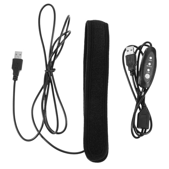 OUNONA Photographers Portable Milk Bottle Heater Telescope Lens Heater 42x3cm Black