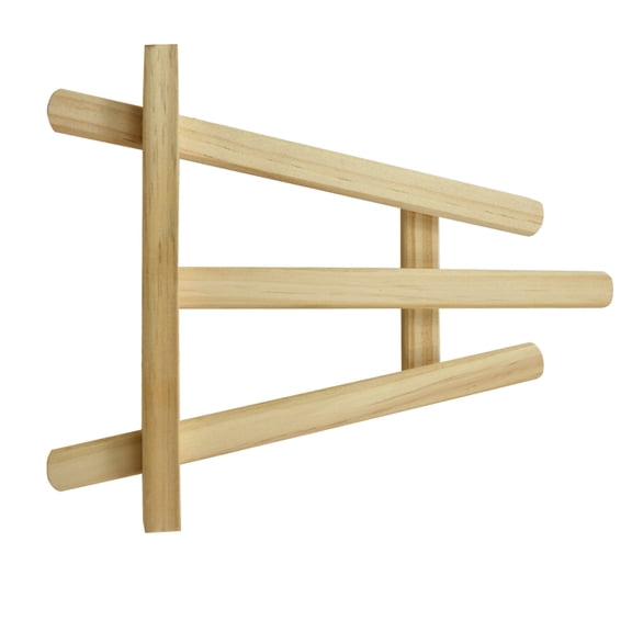 BESTYASH Foldable Wooden Easel Beige Triangle Support Stand for Holding Photos and Small Artworks