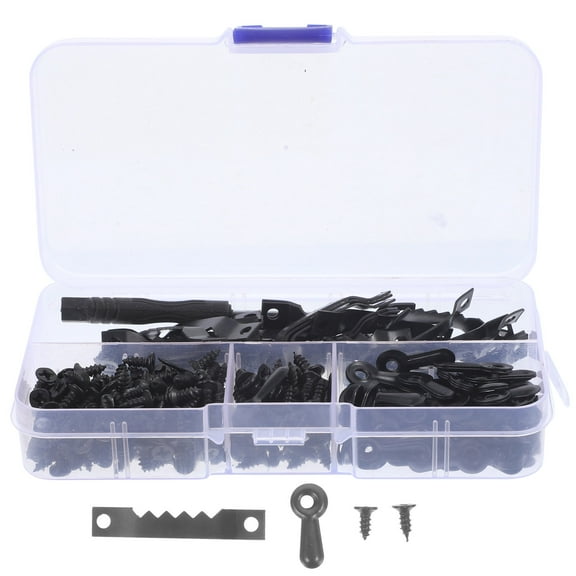 OUNONA Black Picture Frame Kit with Screws, 1 Set Ideal for Wedding Photos, Exhibitions, and Home Wall Decor