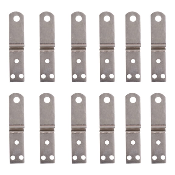 OUNONA Picture Hanging Kit with Clips for Home Silver Color 10pcs Includes 30pcs Screws
