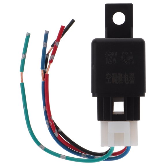 OUNONA Pin Automotive Relay for Car Air Conditioning System, Black ABS