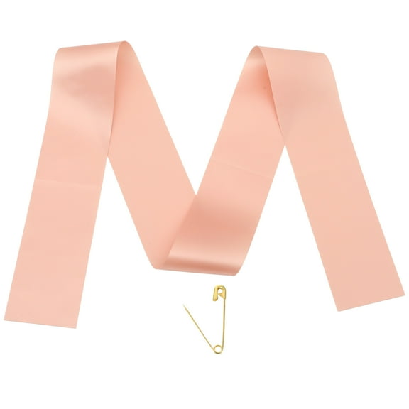 OUNONA Pink DIY Blank Sash for Party Decoration and Photo Prop Weddings Proms Pageants