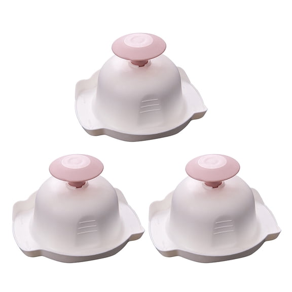 OUNONA Pink Hand Guards for Kitchen Use Plastic Finger Protectors Size 3pcs