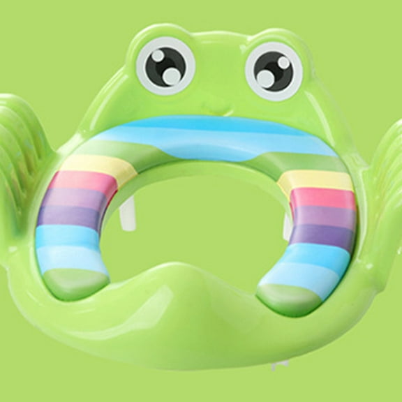 OUNONA Pink Toilet Training Seat with Anti Slip Handles and Eco Friendly Material for Safe Potty Training