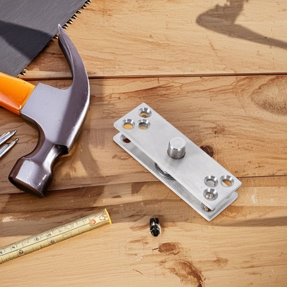 OUNONA Pivot Hinge with 360 Degree Rotation Concealed Heavy Duty Stainless Steel Door Hardware Silver