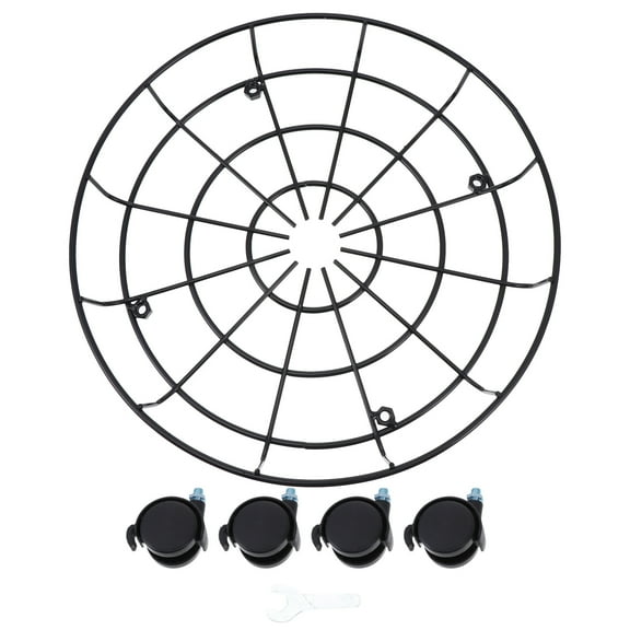 OUNONA  Plant Pot Chassis with Wheels Flower Stand Flowerpot Base Trolley