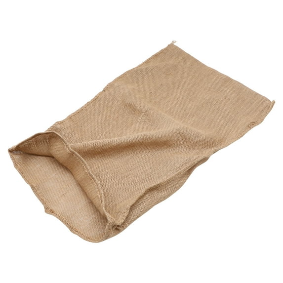 OUNONA Beige Jute Burlap Bags for Storage Use Multi-functional Vegetable Potato Sack 1pc