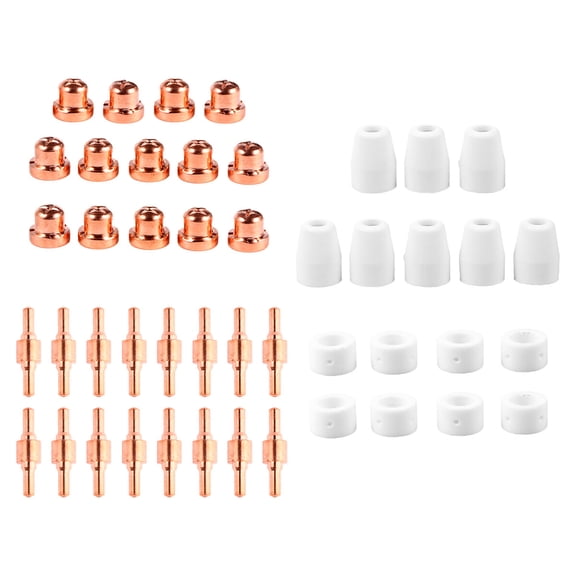 WEAVILUX Plasma Nozzle Kits Assorted Color 46Pcs Electrode Tip Nozzle Set