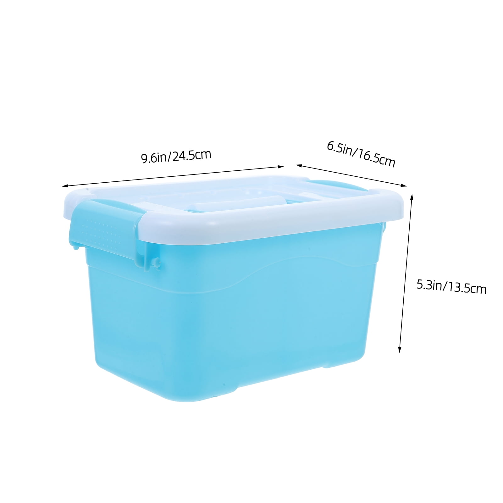 Small Sign Storage Rack OUNONA Plastic Storage Box with Lid and Handle, Small Kids Toy ...