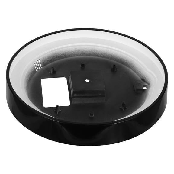 OUNONA 12 Inch Black Plastic Wall Clock Back Cover Replacement Part for Universal Clock Repair and Maintenance