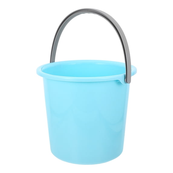 OUNONA Plastic Water Bucket with Handle for Home Storage and Gardening Multipurpose Use Assorted Color