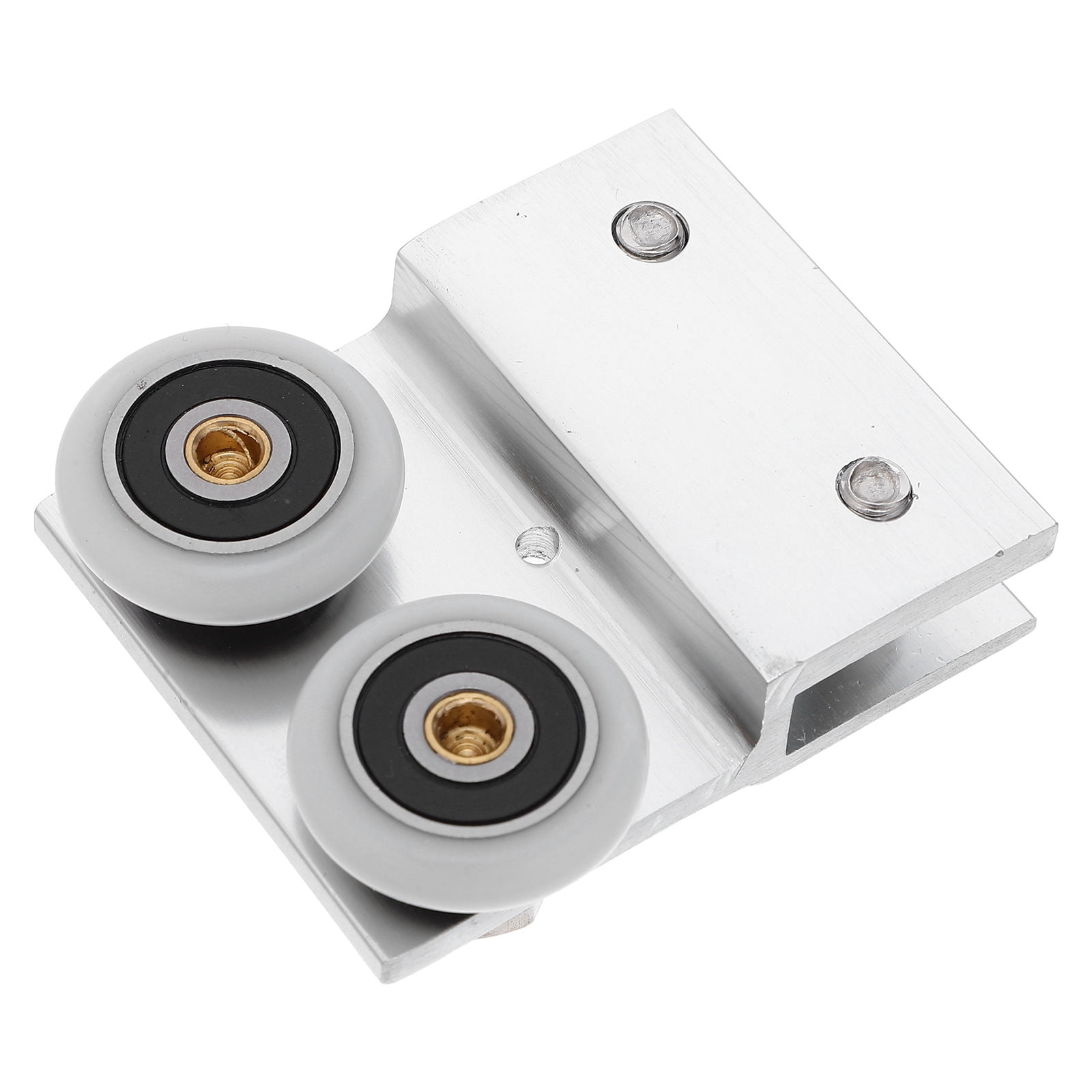 Sliding Pulley Rails OUNONA Plated Silver Heavy Duty Sliding Door Pulley with Aluminium ...