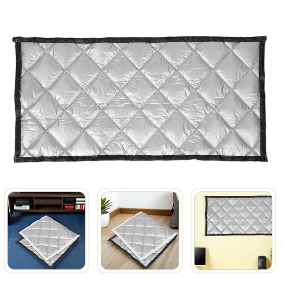 OUNONA Plated Silver Soundproof Curtain Window and Door Noise Reducing Acoustic Drapes