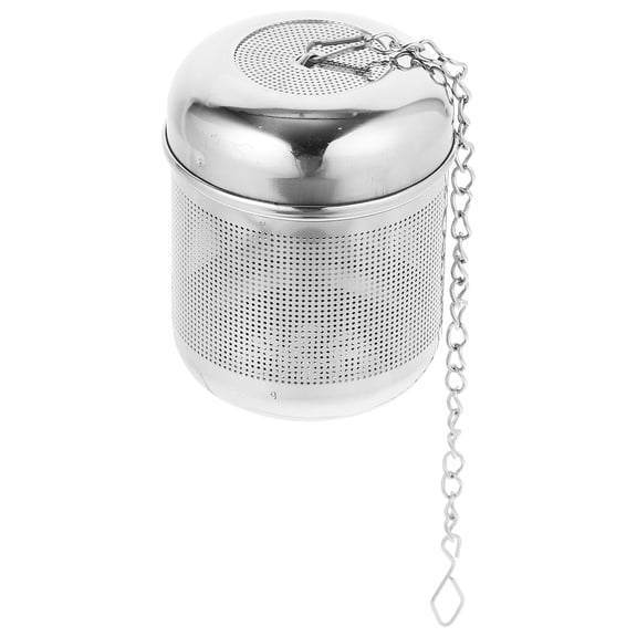 OUNONA Plated Silver Tea Leaf Strainer Stainless Steel Reusable Infuser for Loose Tea and Seasoning