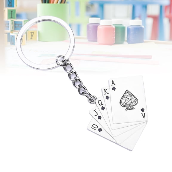 FOLOYORI Cute Metal Pendant Keychain Bag Charm Decoration for Family and Any Occasion, 1 Pack