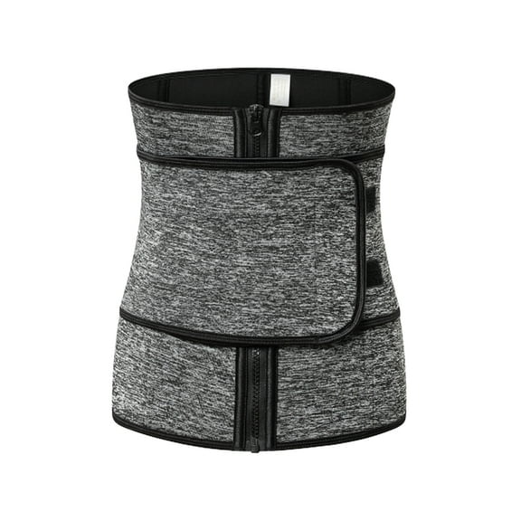 OUNONA Plus Corset Neoprene Waist Trainer Workout Waist Trainer 's 5XL Grey