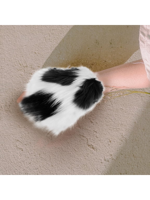 Furry Gloves with Claws 1 Pair Fingerless Design Plush Party Accessories for Women