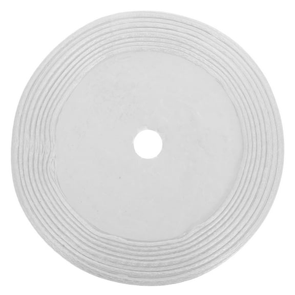 OUNONA Polyester Ribbon For Crafts Present Hair Bows Wedding Party Decoration Bow Making Other Projects Holiday Festival Polyester Ribbons White