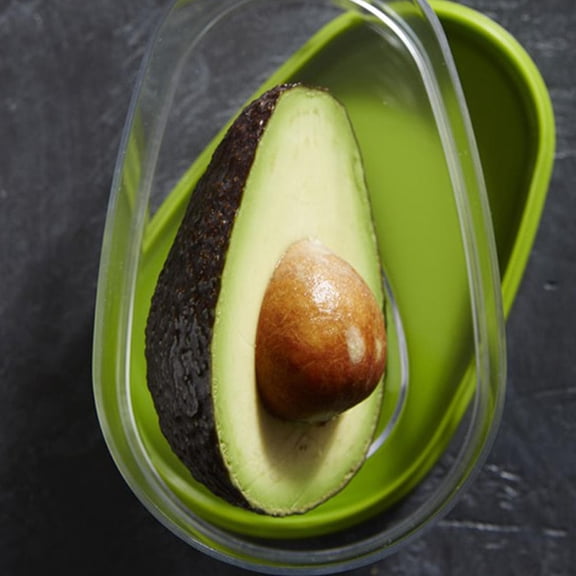 OUNONA Portable Avocado Crisper Container with Airtight Lid, Fruit and Vegetable Storage Box for Home Kitchen