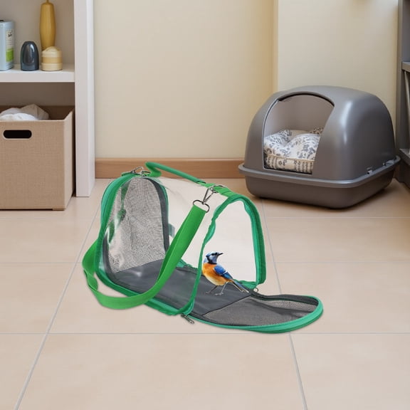 OUNONA Portable Bird Cage Green Plastic Stable Frame Optimal Air Circulation