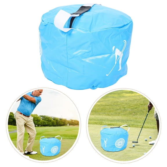 OUNONA Durable Blue Golf Smash Bag Trainer for Swing Path Correction and Impact Training