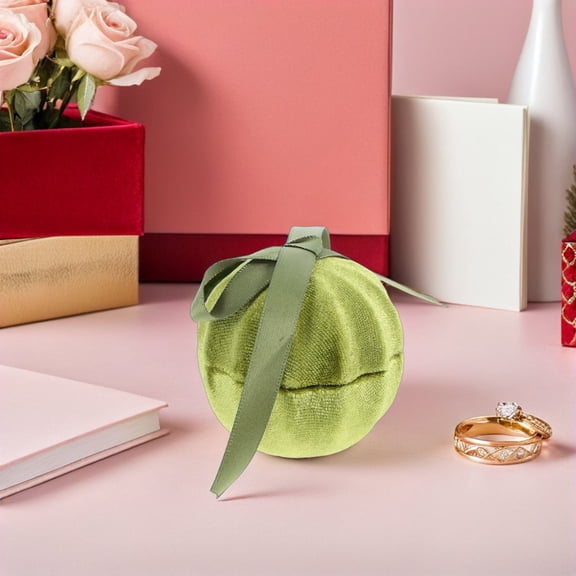 OUNONA Present Boxes Pumpkin Showcase Green 1Pcs