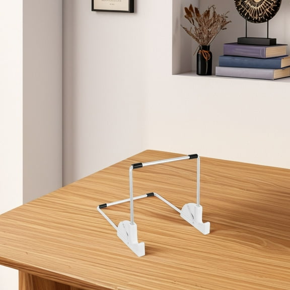 Tineasur Portable White Aluminum Alloy Drawing Tablet Stand Adjustable Angles for Digital Artwork and Design