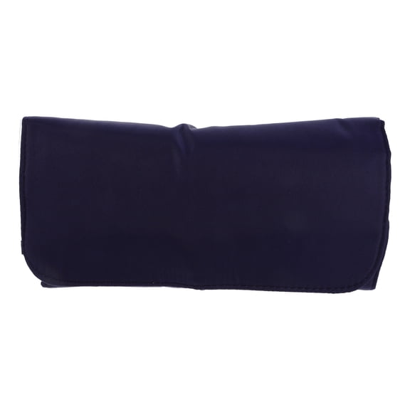 OUNONA Travel Makeup Brush Holder Navy Foldable Cosmetic Storage Organizer Bag