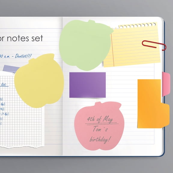 DRAFIDEEP Memo Pads Assorted Color 10Sets 2.8x2.8x0.04In