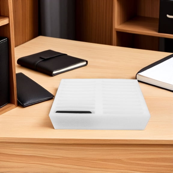 OUNONA Portable Mobile Phone Storage Box with EPE Foam for Office, Classroom, School, Desk Organization