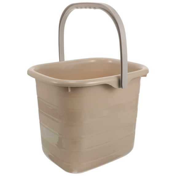 OUNONA Portable Plastic Bucket with Handle for Home Easy to Carry and Durable Water Bucket