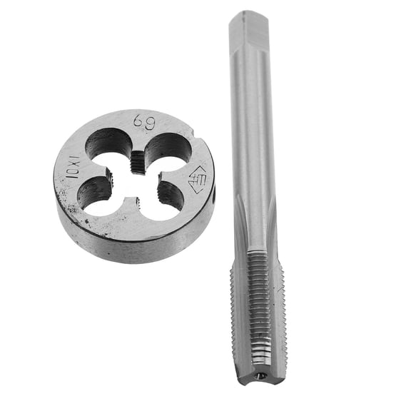 OUNONA Silver Tap Die Set for Repairing Durable Steel Threading Tool with Handheld Convenience