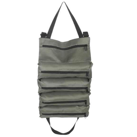 OUNONA Durable Green Tool Roll Organizer for Electricians and Car Owners