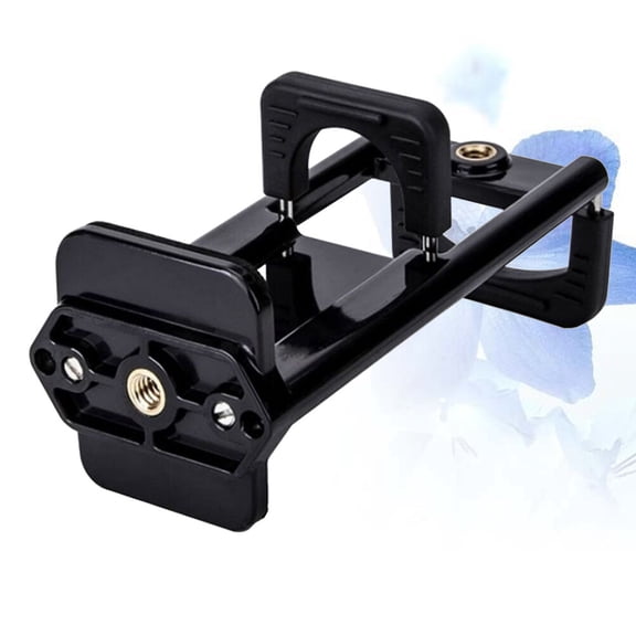 OUNONA Camera Bracket Black Plastic Platform Holder Compatible with Smartphones and Tablets