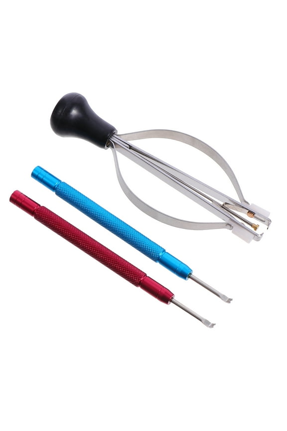 Portable Watch Repair Tools with Nonslip Needle Clamp and Picker Holsters for Safe Repairing 3 Pcs Set