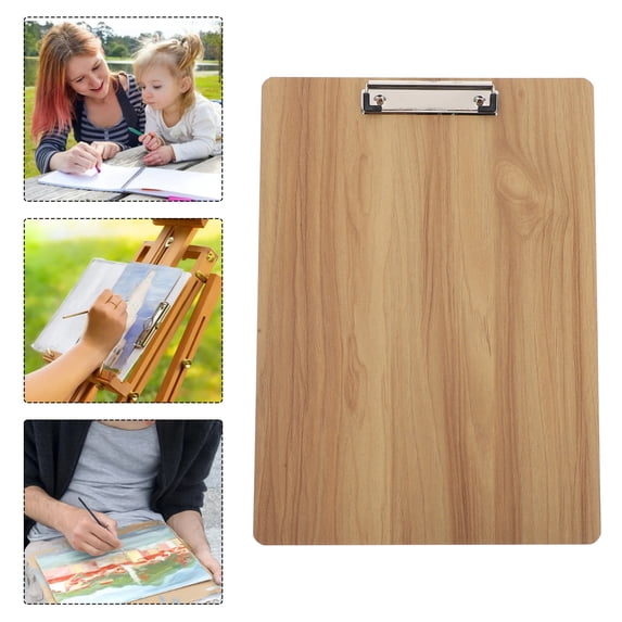 OUNONA Portable Wooden Drawing Board with Clip 2pcs for Students Indoor and Outdoor Sketching Durable Design for Artists