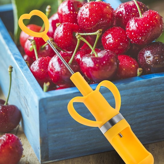 OUNONA Portable Yellow Olive Stuffer with Multifunctional Fruit Core Remover Tool for Kitchen and Home Use