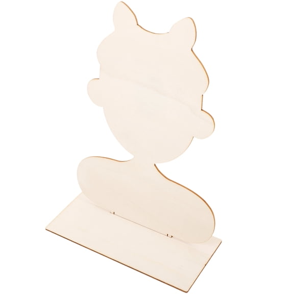 OUNONA Wooden Portrait Board for Pottery Craft and Decoration Beige Natural Wood Perfect for Creative Art