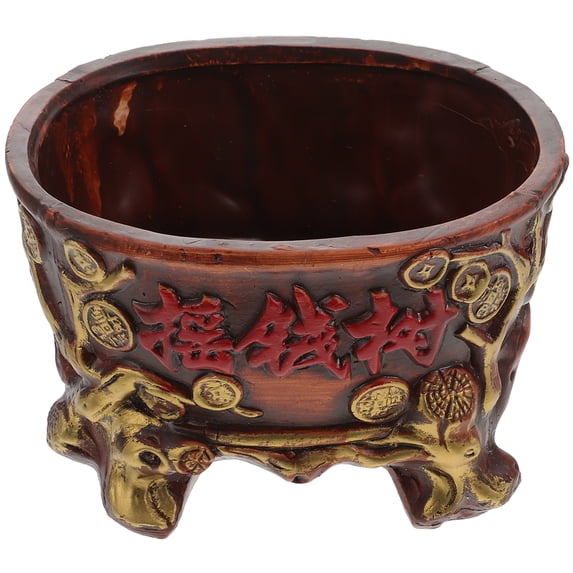 CATIEBYE Red Ceramic Flowerpot for and Small Plants Decorative Indoor Outdoor Planter