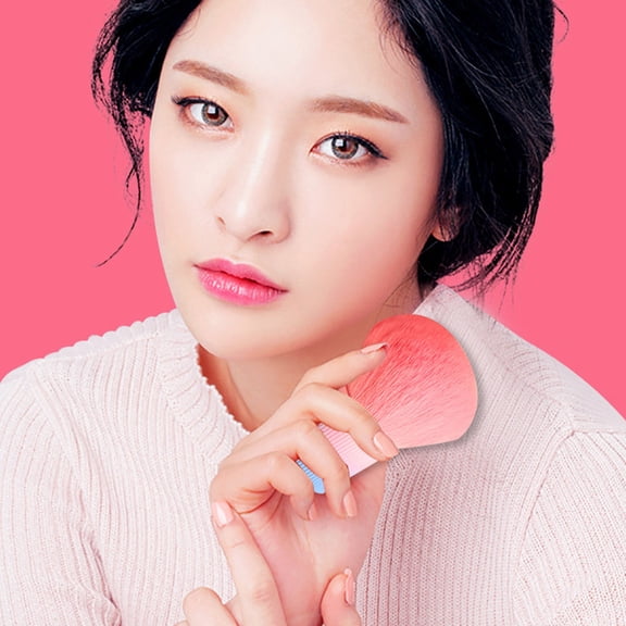 OUNONA Powder Foundation Brush Pink Cosmetic Mushroom Shape Face Makeup Tool Dense and Soft