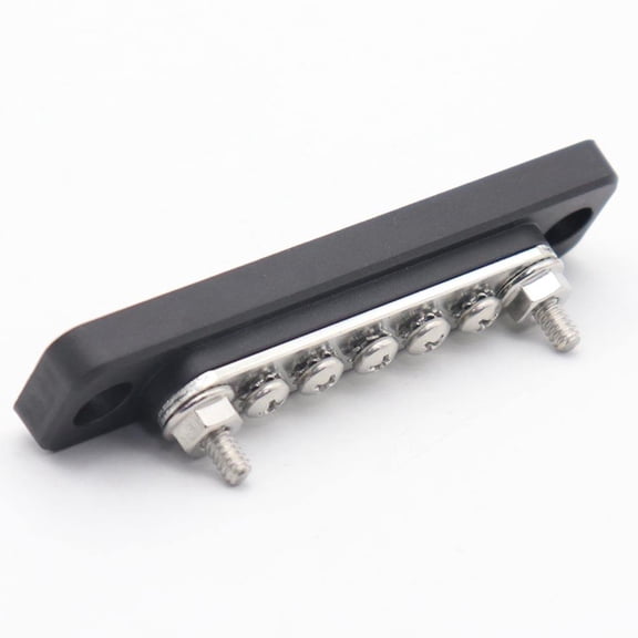 OUNONA Practical Bus Bar Electric Terminal Junction Box for Car with Stainless Steel and ABS Material