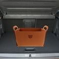 thumbnail image 1 of OUNONA Practical Storage Bin Stylish Molding Storage Bin 42.00X25.00X23.00CM Coffee, 1 of 8