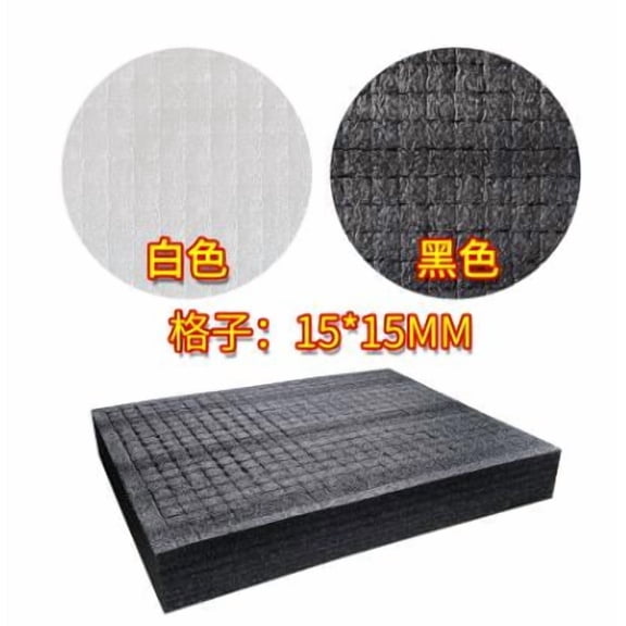 OUNONA Black Foam Organizer Sheets with Precubed Insert for Shipping and Packing Supplies