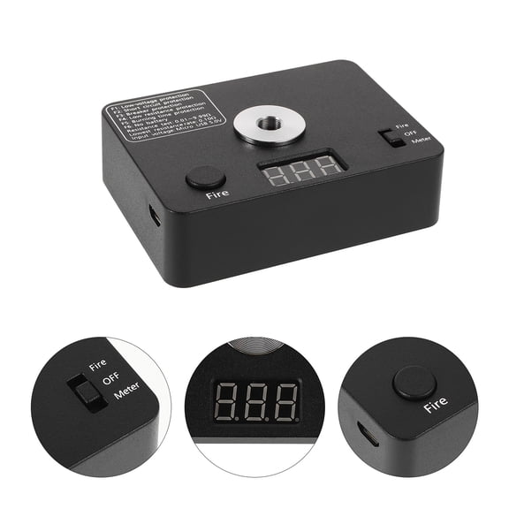 Tineasur Ohm Meter Black Plastic Electrical Tool for Electrician Compact Lightweight Accurate