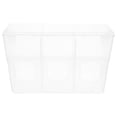thumbnail image 1 of OUNONA Transparent Plastic Quail Cage Feeder Stable Sift Proof Bird Food Holder, 1 of 8