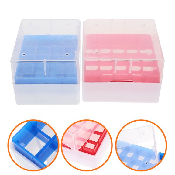 WEAVILUX Vial Refrigerator Storage PP 2Pcs 3.0x2.4x2.1in