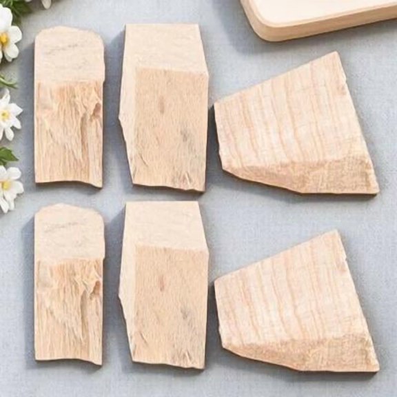 OUNONA Professional Fiddlestick Wedges Plugs Khaki Wood for Fixing Use 2Sets