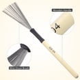 thumbnail image 1 of TABLETREANDS Drumstick Brushes for Jazz Drums, Wood Drum Brushes 2 Pcs, Ideal for Drumming Sessions, 12.8x1.6x1.2 Inches, 1 of 6